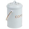 Home Basics Grove Compact Countertop Compost Bin, White CS45933